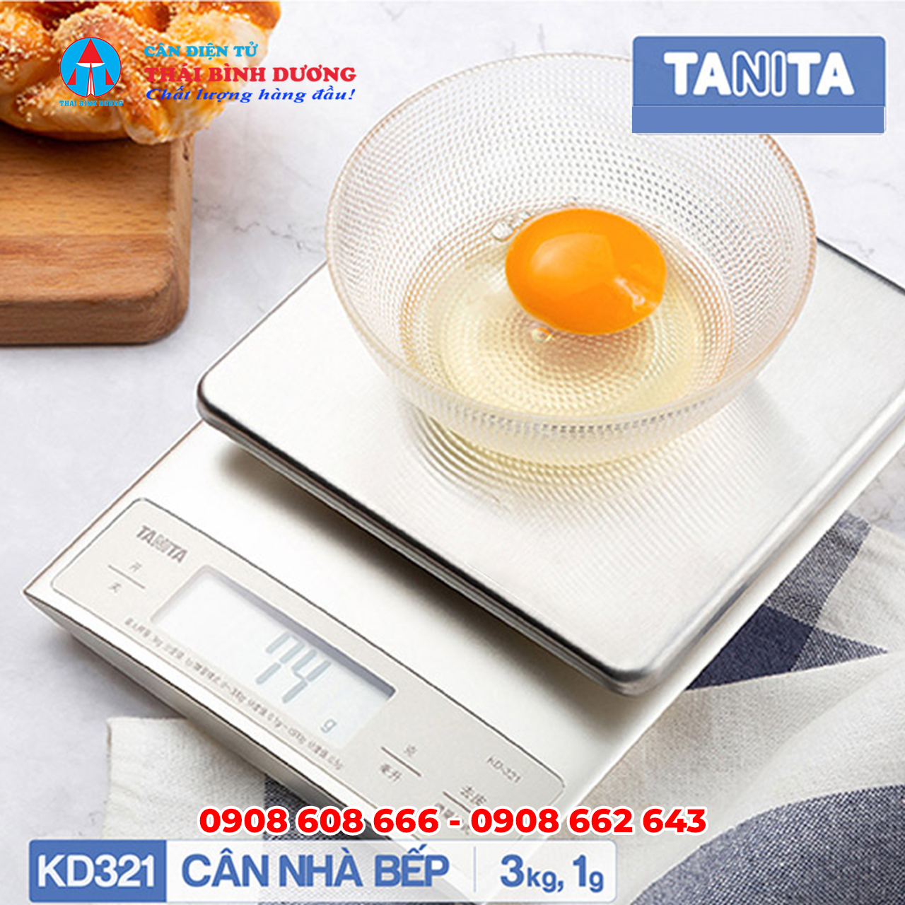 Cân Điện Tử Mini Nhà Bếp Tanita KD-321