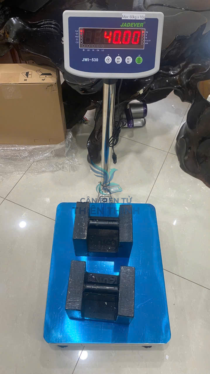 Cân điện tử cân bàn inox đầu cân chống nước, kích thước 50cm x 60cm