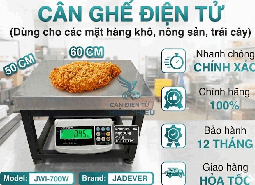 Cân điện tử khung nông sản đầu cân JWI 700W.