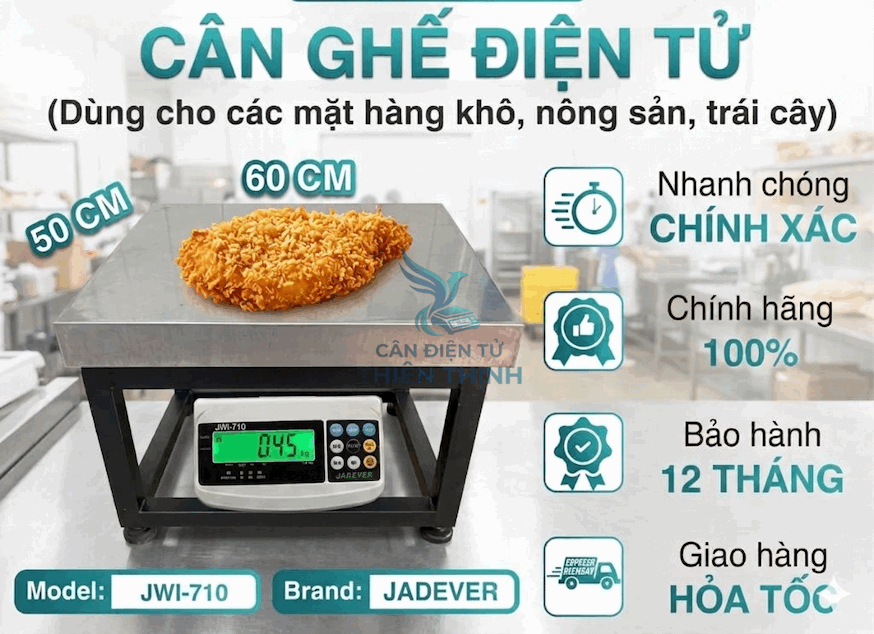 Cân điện tử khung nông sản&nbsp; khung sắt đầu cân JWI 710.
