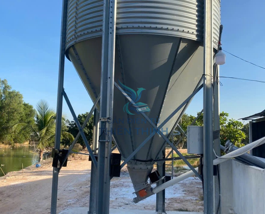 cân điện tử silo cám trại heo.
