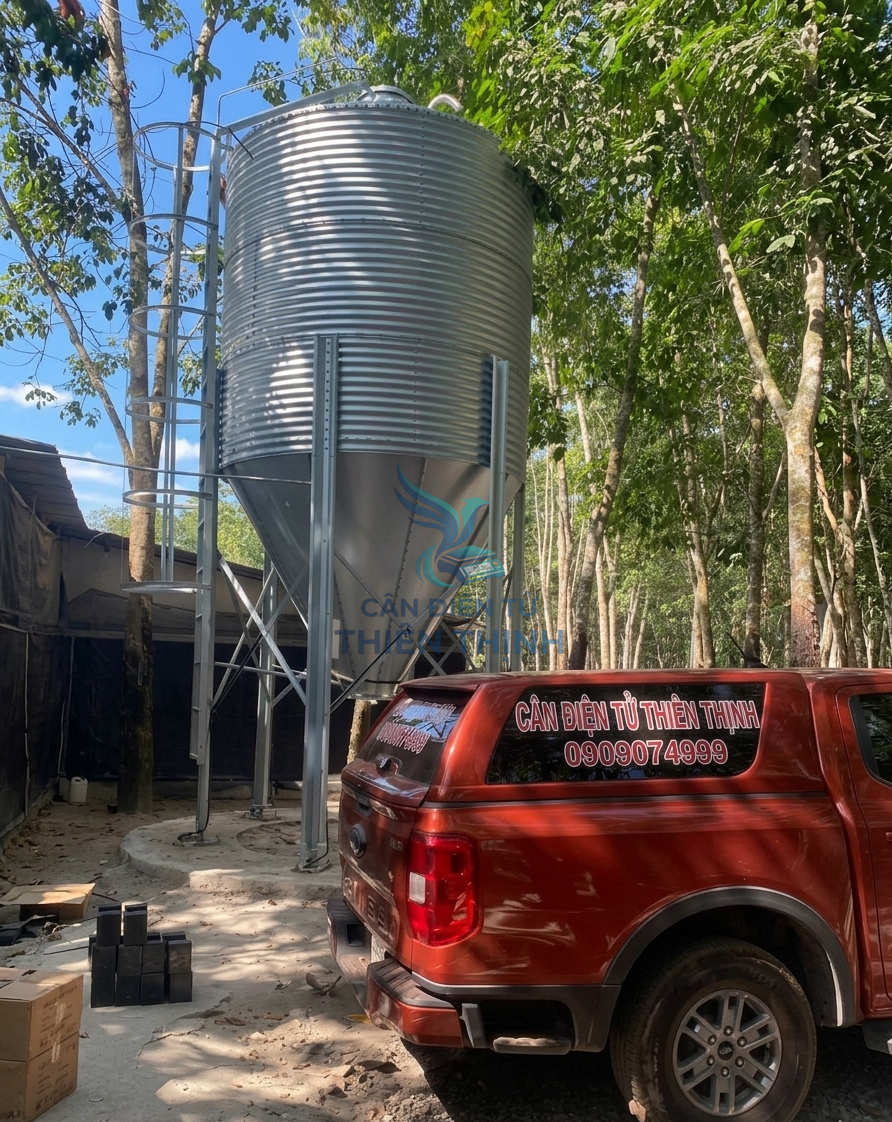 Cân điện tử Silo cám trại nuôi vịt: Giải pháp tối ưu trong quản lý thức ăn