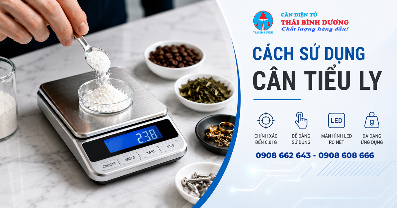 Cách Sử Dụng Cân Tiểu Ly Chính Xác Đơn Giản