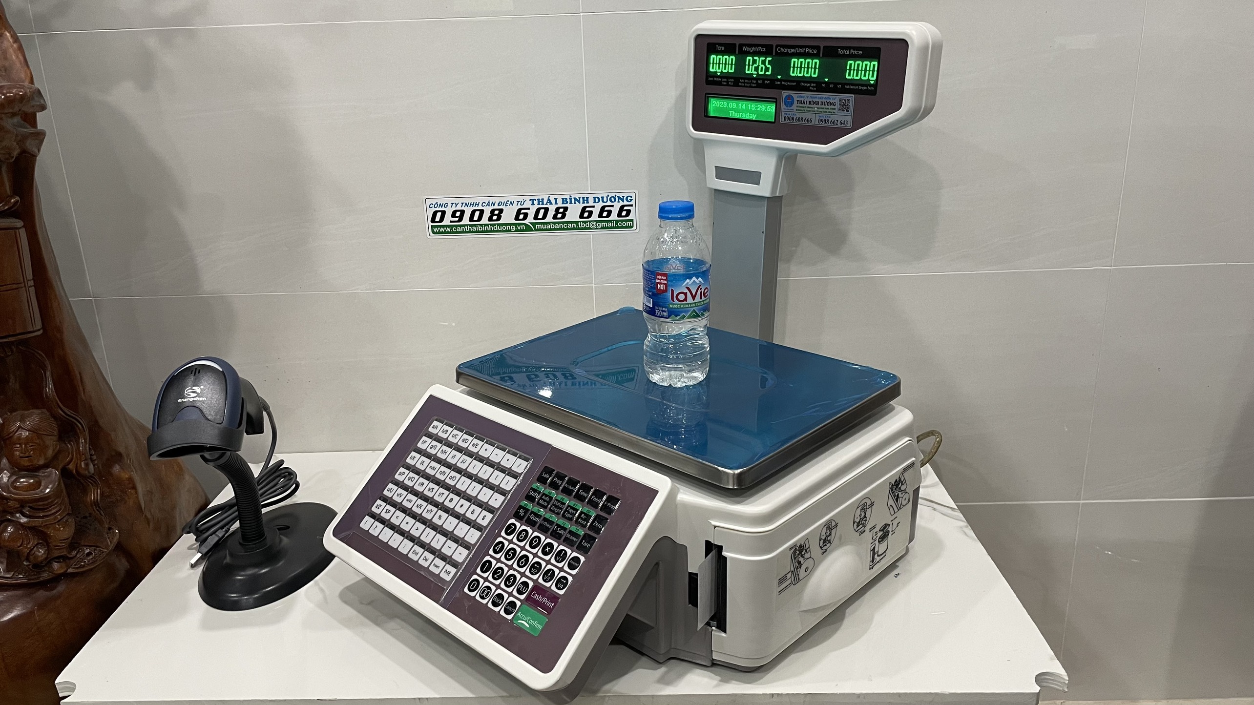 Cân Tính Tiền Siêu Thị In Tem Quét Mã TMA 30Kg